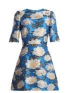 Dolce & Gabbana Floral-jacquard Silk-blend Dress