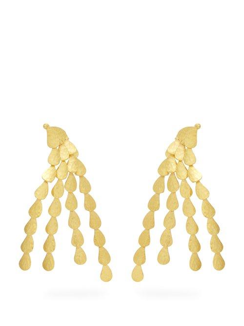 Matchesfashion.com Sophia Kokosalaki - Hail Comet Gold Plated Earrings - Womens - Gold