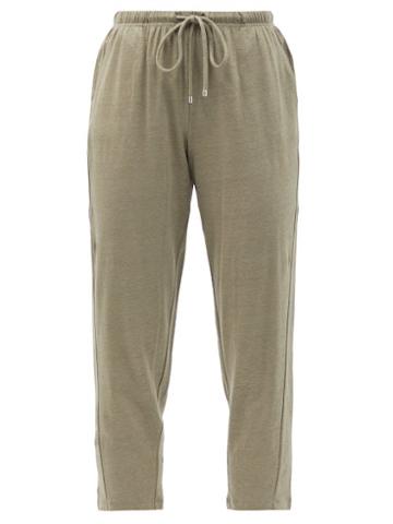 Matchesfashion.com Max Mara Leisure - Cristin Trousers - Womens - Khaki