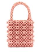 Matchesfashion.com Shrimps - Antonia Faux Pearl Embellished Bag - Womens - Pink