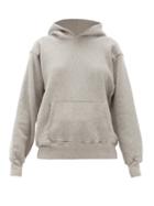 Matchesfashion.com Les Tien - Fleeceback Cotton-jersey Hooded Sweatshirt - Womens - Grey