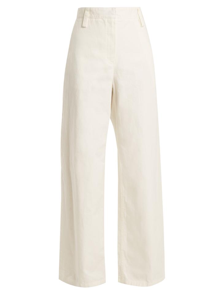 The Row Werto Wide-leg Cotton Trousers