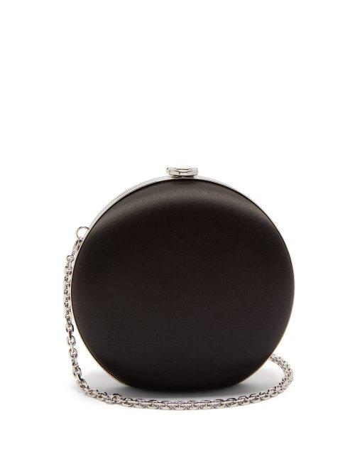 Matchesfashion.com Salvatore Ferragamo - Pallina Satin Clutch - Womens - Black