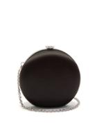 Matchesfashion.com Salvatore Ferragamo - Pallina Satin Clutch - Womens - Black