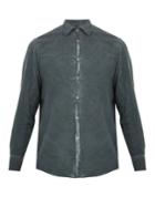 Massimo Alba Spread-collar Brushed-twill Shirt