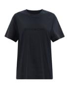 Givenchy - Logo-jacquard Cotton T-shirt - Womens - Black