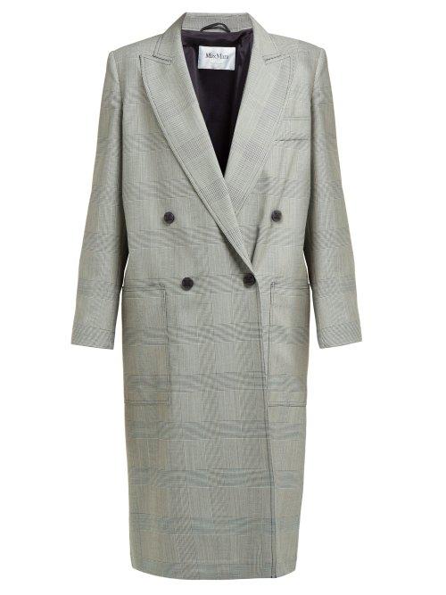 Matchesfashion.com Max Mara - Zarina Coat - Womens - Black White