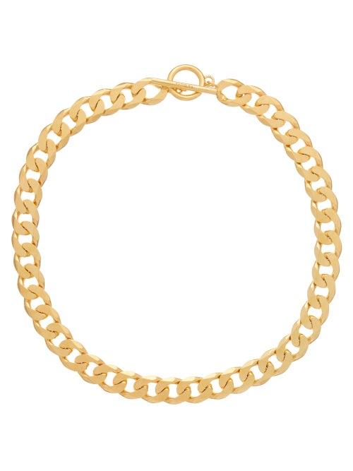 Matchesfashion.com All Blues - Moto Curb-chain Gold-vermeil Necklace - Womens - Gold