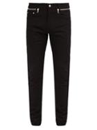 Matchesfashion.com Alexander Mcqueen - Slim Leg Zip Jeans - Mens - Black