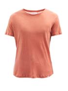 Mens Rtw Orlebar Brown - Crew-neck Linen T-shirt - Mens - Red