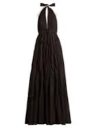 Kalita Rooftop Runway Cotton Halter-neck Maxi Dress