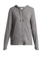 Matchesfashion.com Falke - Zip Front Hooded Sweatshirt - Womens - Grey