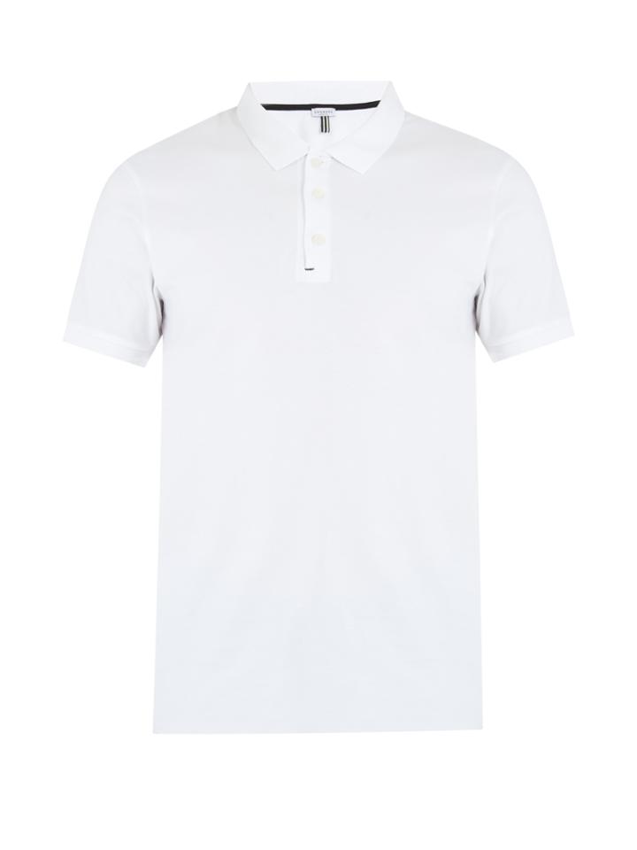 Dan Ward Short-sleeved Stretch-cotton Polo Shirt