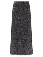 Altuzarra - Dione Sequinned Boucl-knit Midi Skirt - Womens - Navy