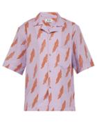 Matchesfashion.com Acne Studios - Simon Diag Waffle Cotton Shirt - Mens - Purple