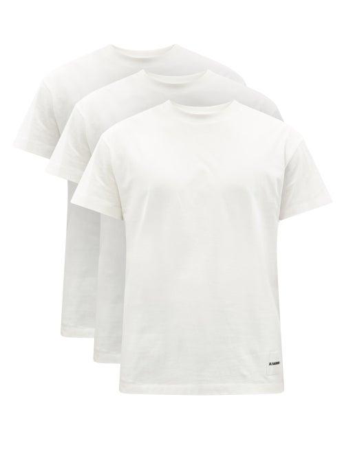 Jil Sander - Pack Of Three Jersey T-shirts - Mens - Cream