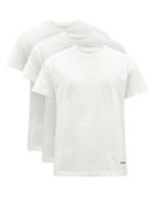 Jil Sander - Pack Of Three Jersey T-shirts - Mens - Cream