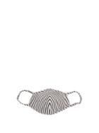 Anya Hindmarch - Zany Striped Face Covering And Pouch - Womens - Black White