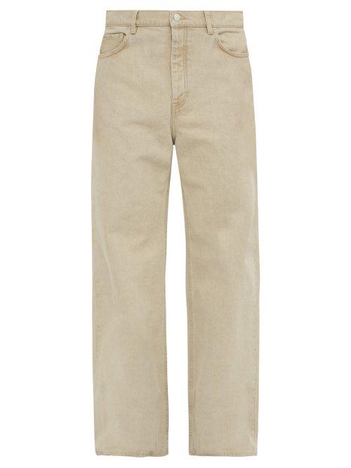 Matchesfashion.com Hope - Flash Wide Leg Denim Jeans - Mens - Beige