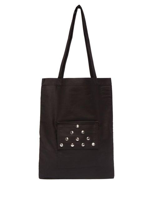Matchesfashion.com Rick Owens Drkshdw - Studded Cotton Canvas Tote Bag - Mens - Black