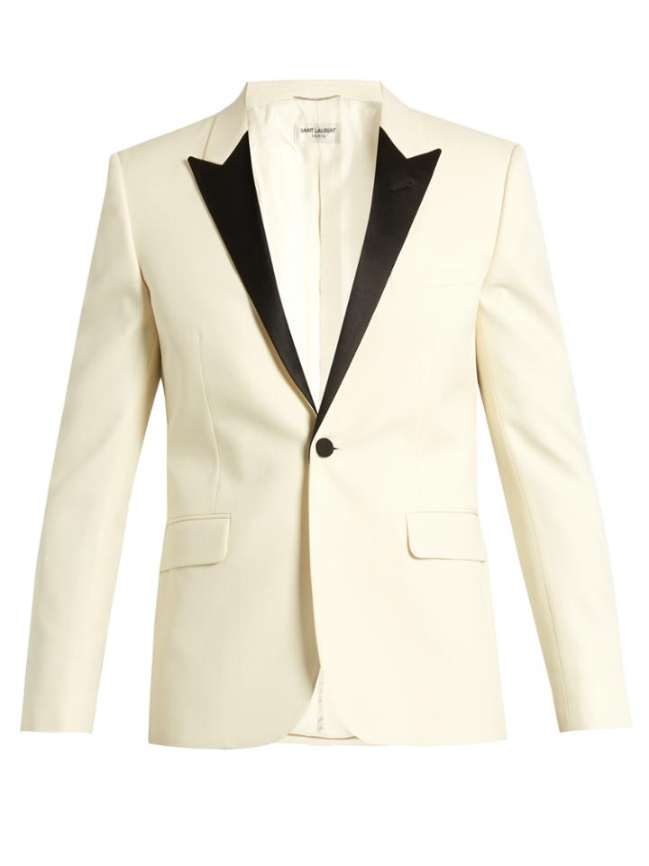 Saint Laurent Satin-lapel Single-breasted Dinner Jacket