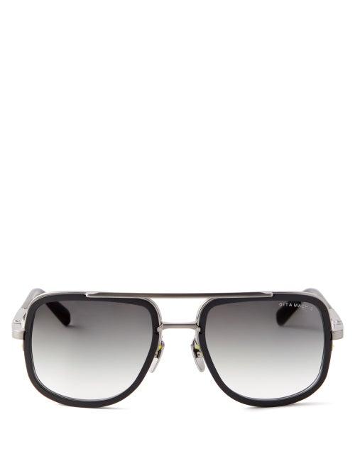 Dita Eyewear - Mach-s Titanium And Acetate Sunglasses - Mens - Silver