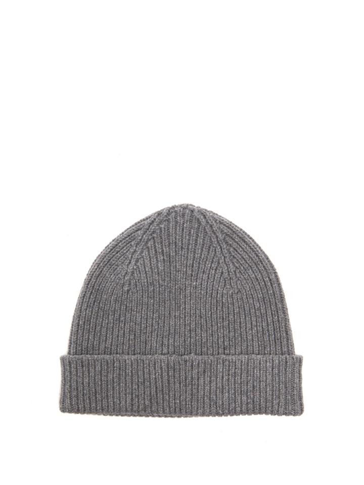 Paul Smith Ribbed-knit Cashmere-blend Beanie Hat