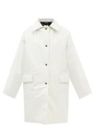 Kassl Editions - Padded Coated-canvas Coat - Womens - White