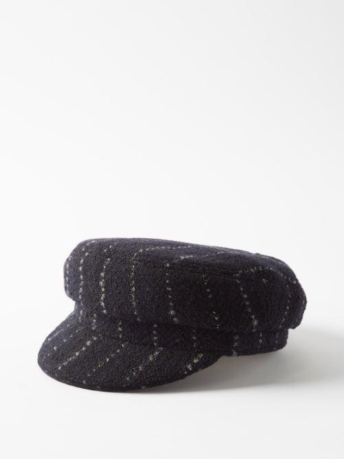 Isabel Marant - Evie Chalk-stripe Tweed Cap - Womens - Navy Multi