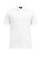 Matchesfashion.com Versace - Medusa-embroidered Cotton-piqu Polo Shirt - Mens - White