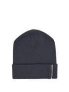 Ladies Accessories Brunello Cucinelli - Beaded Cashmere Beanie - Womens - Navy