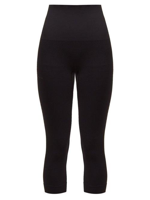 Matchesfashion.com Falke - Shape Cropped Performance Leggings - Womens - Black