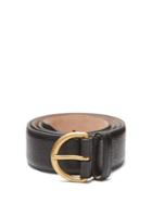 Matchesfashion.com Gucci - Bee Motif Leather Belt - Mens - Black