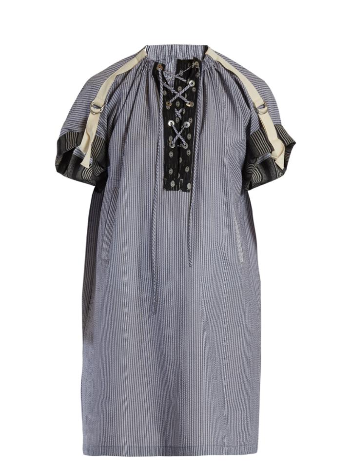 J.w.anderson Lace-up Striped Tunic