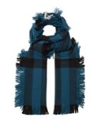 Burberry Checked Wool Scarf