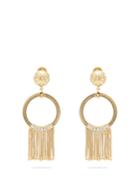 Prada Crystal-embellished Tassel-drop Clip-on Earrings