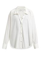 Matchesfashion.com Marques'almeida - Ring Detail Raw Hem Cotton Shirt - Womens - White