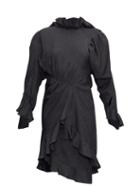 Matchesfashion.com Balenciaga - Ruffled Floral-jacquard Crepe Dress - Womens - Black