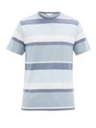 Matchesfashion.com Sunspel - Striped Cotton-jersey T-shirt - Mens - Blue Multi