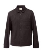 Matchesfashion.com Folk - Orb Wool-blend Shirt Jacket - Mens - Dark Grey