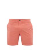 Matchesfashion.com Onia - Calder Pinstriped Seersucker Swim Shorts - Mens - Red Multi