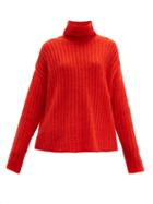 Matchesfashion.com Marni - Roll Neck Mohair Blend Sweater - Womens - Red