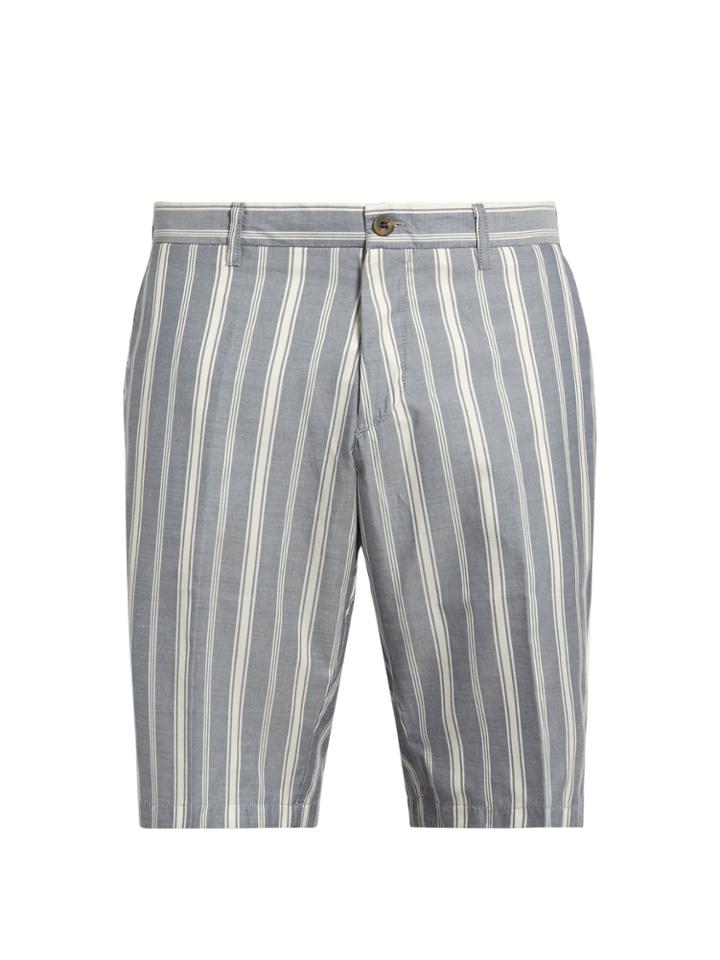 J.w. Brine Striped Cotton Shorts