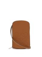 Matchesfashion.com Loewe - Anagram-logo Leather Neck Pouch - Mens - Tan