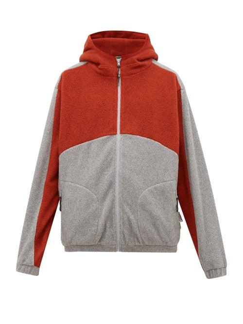 Matchesfashion.com P.a.m. - Bi Colour Zip Through Hooded Fleece Jacket - Mens - Grey Multi