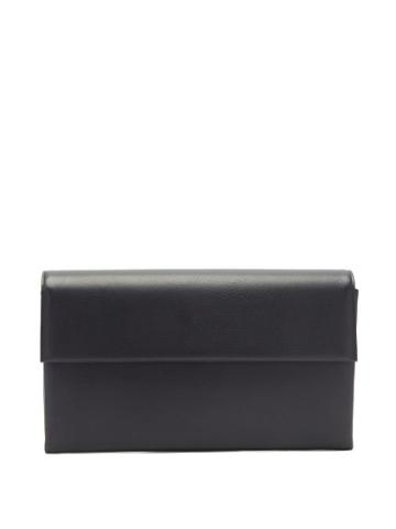 Matchesfashion.com Tsatsas - Haze Leather Clutch Bag - Womens - Navy