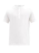 Matchesfashion.com Sunspel - Cotton-jersey Henley Top - Mens - White