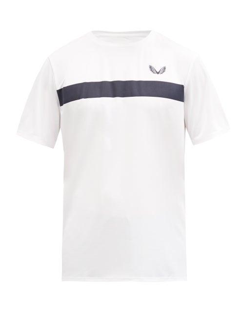 Matchesfashion.com Castore - Stripe-print Technical-jersey T-shirt - Mens - White