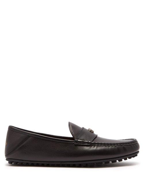 Matchesfashion.com Gucci - Soft Leather Moccasin Loafers - Mens - Black