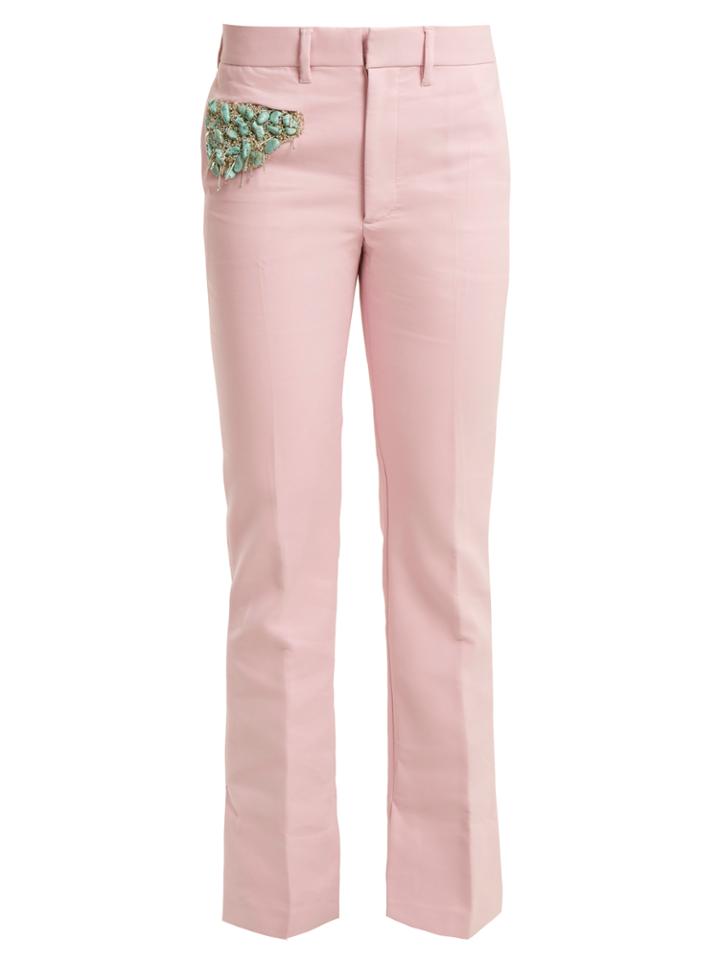 Toga Bead-embellished Straight-leg Trousers